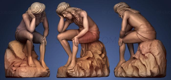 3D model Pensive Christ (STL)